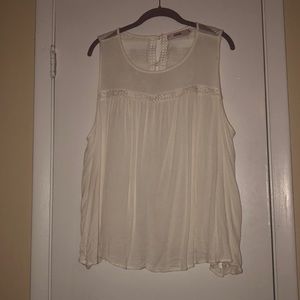 Beautiful Cream open back top